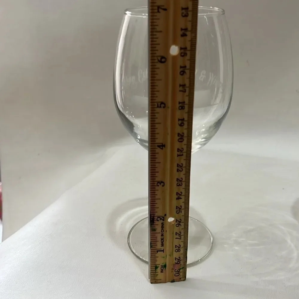 Bishop Estate Wine Glass 8 Oz Vineyard & Winery Elegant Drinkware for Dining
